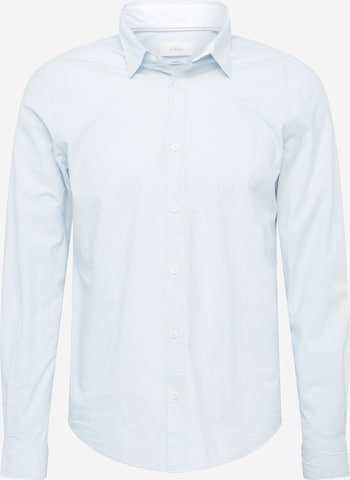 Coupe regular Chemise s.Oliver en bleu : devant