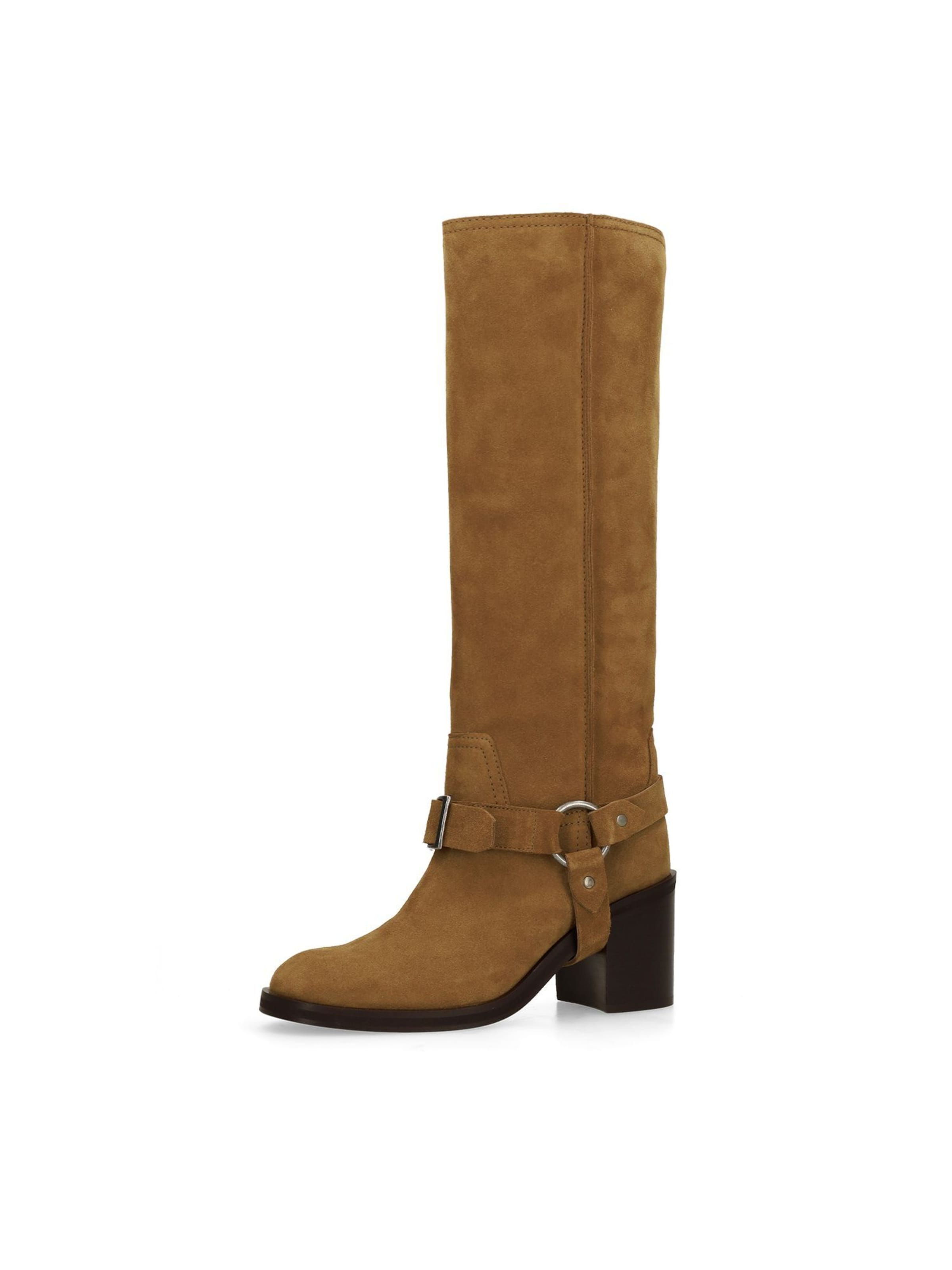 SACHA Bottes en 36 en camel, Vue avec produit
