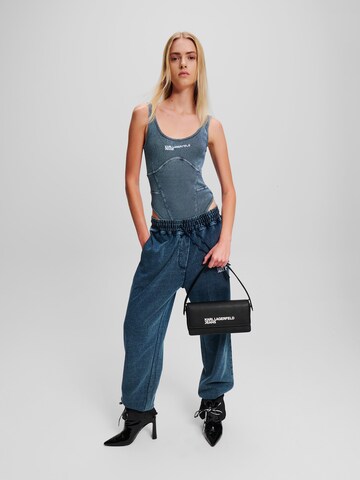 KARL LAGERFELD JEANS Tričkové body – modrá
