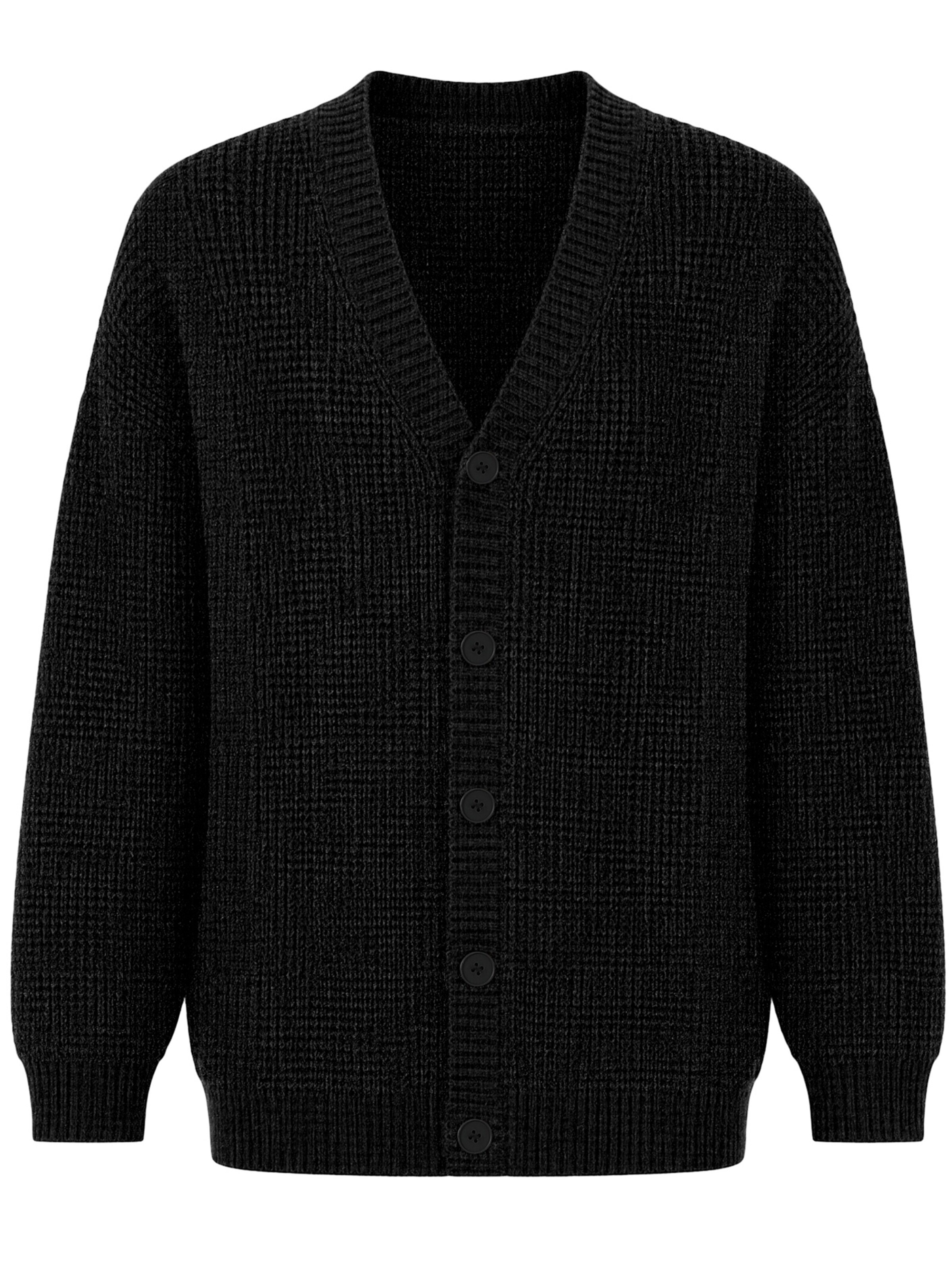 ALLTHEMEN Knit Cardigan 'Glimmerzeit' in S in Black, Item view