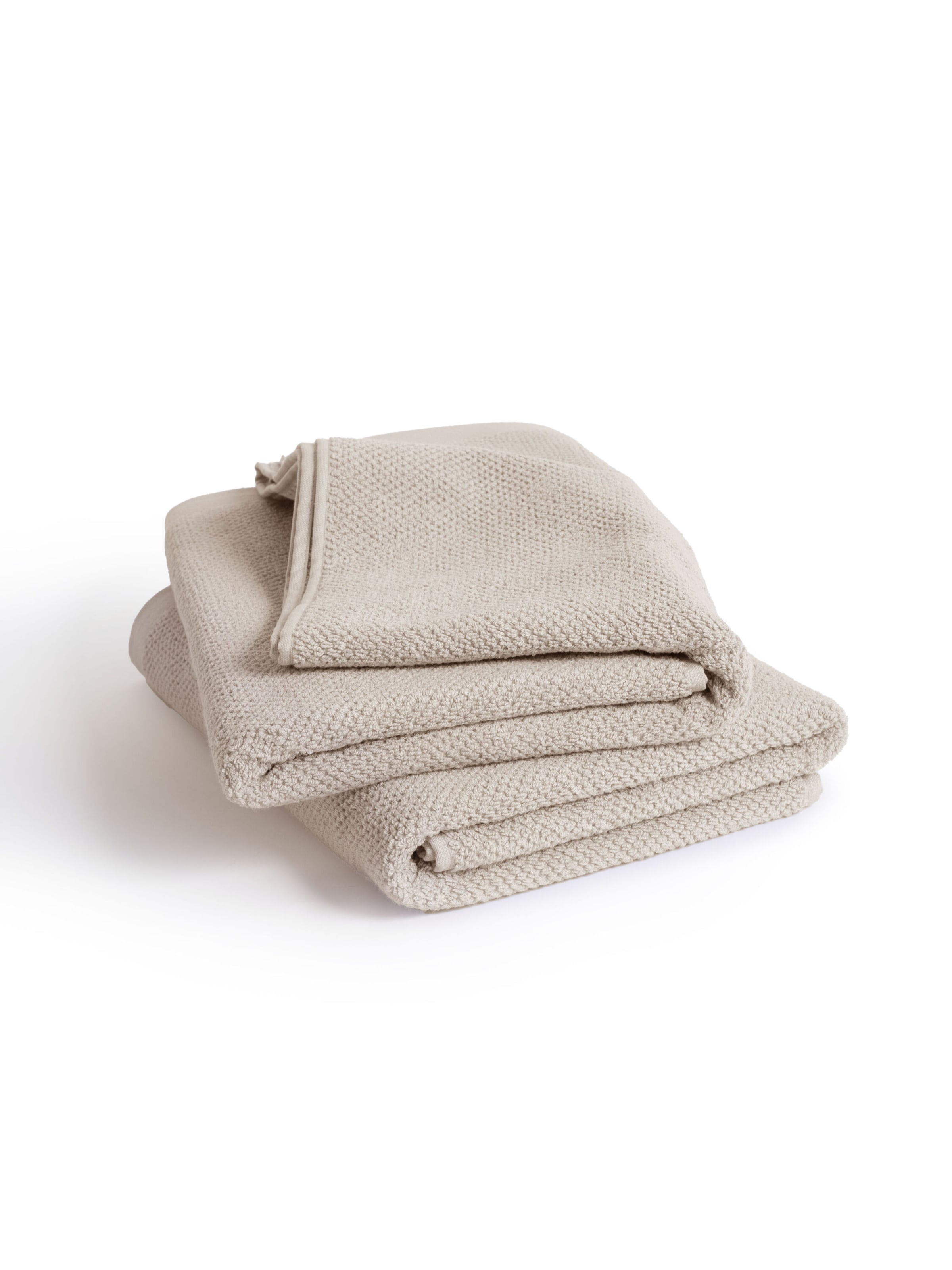 Serviette de douche Herzbach home en beige