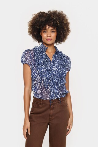 Camicia da donna 'Lilja' di SAINT TROPEZ in blu: frontale