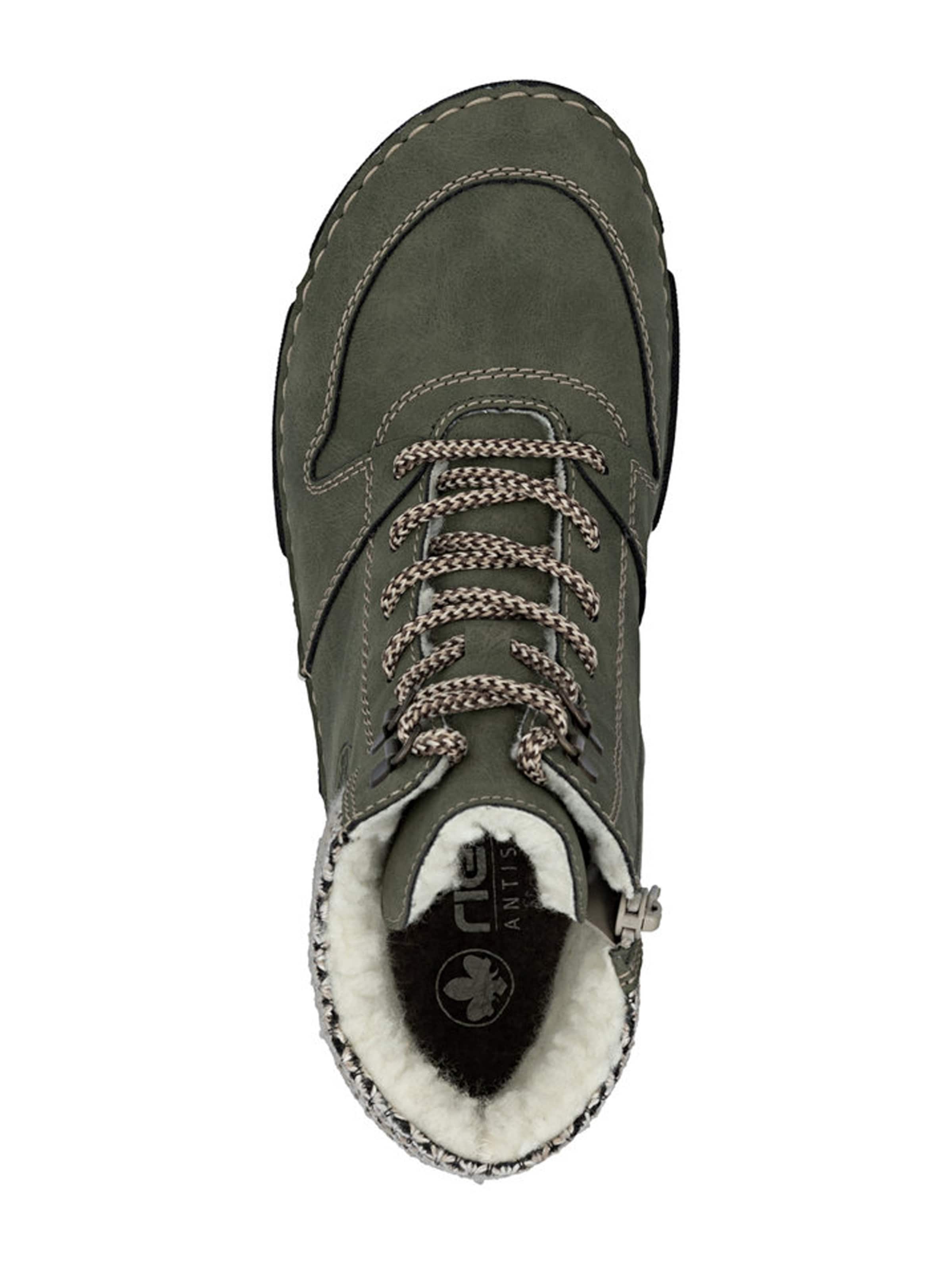 Stivaletto stringato di Rieker in verde