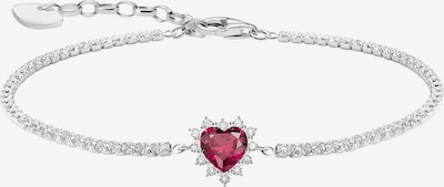 Thomas Sabo Armband in 19 in rot / silber / transparent, Produktansicht