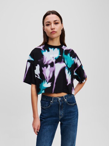KARL LAGERFELD JEANS Футболка в Черный: спереди