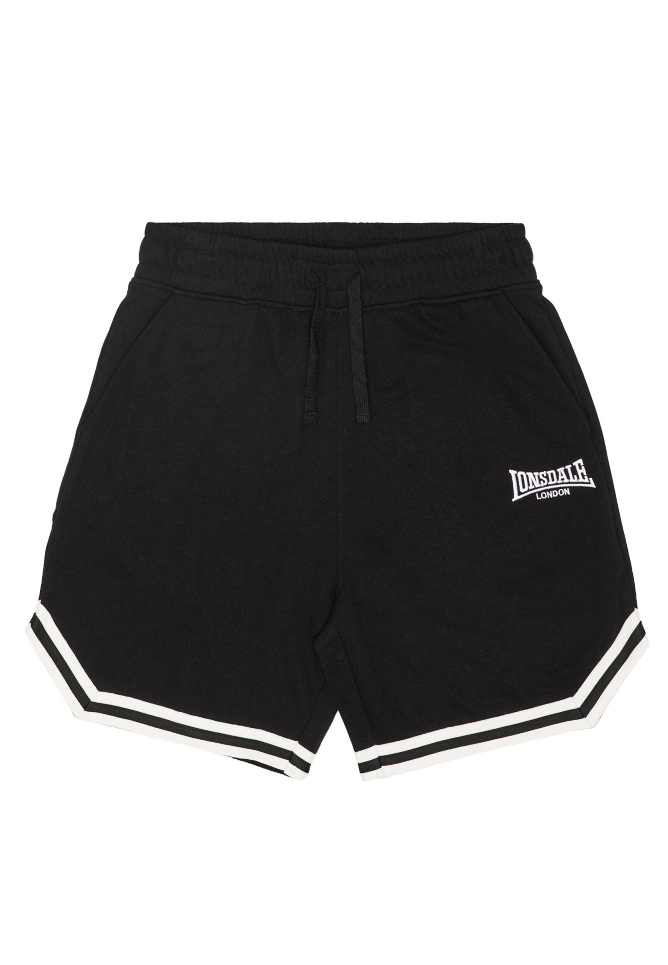 Pantaloni 'Gunner Side' LONSDALE di colore nero / bianco, Visualizzazione prodotti