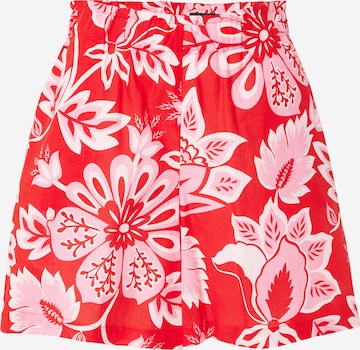 sarkans OUI Vaļīgs piegriezums Bikses: no priekšpuses