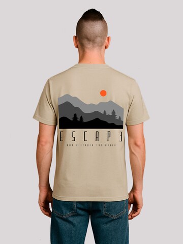 F4NT4STIC Shirt 'Escape Discover the World Forest Landscape' in Beige