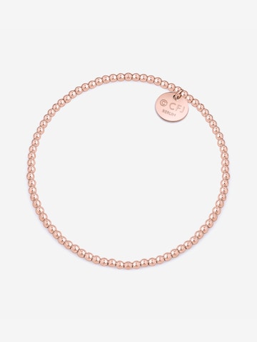 CLASSYANDFABULOUS Jewelry Bracelet 'CLASSYANDFABULOUS Beaded' in Gold: front