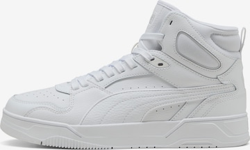 PUMA High-Top Sneakers in White: front