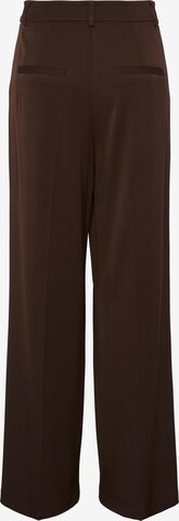 PIECES Wide Leg Hose 'Serano' in Braun