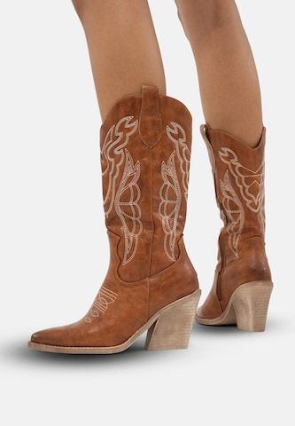 Stivale da cowboy di Salinyang in marrone