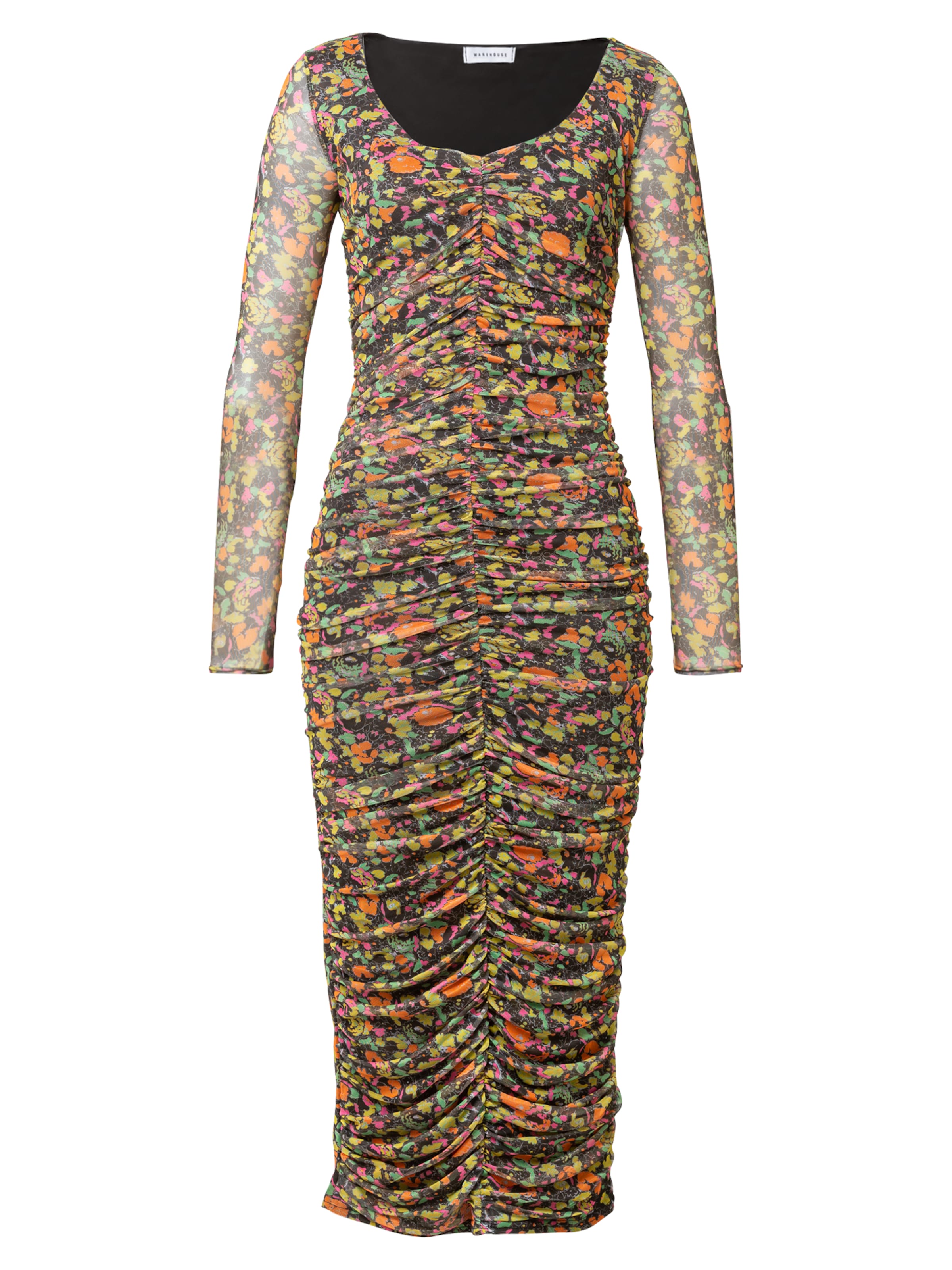 Warehouse Φόρεμα σε μαύρο: μπροστά