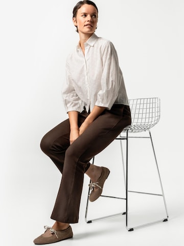Living Crafts Flared Pants 'ALOU' in Brown