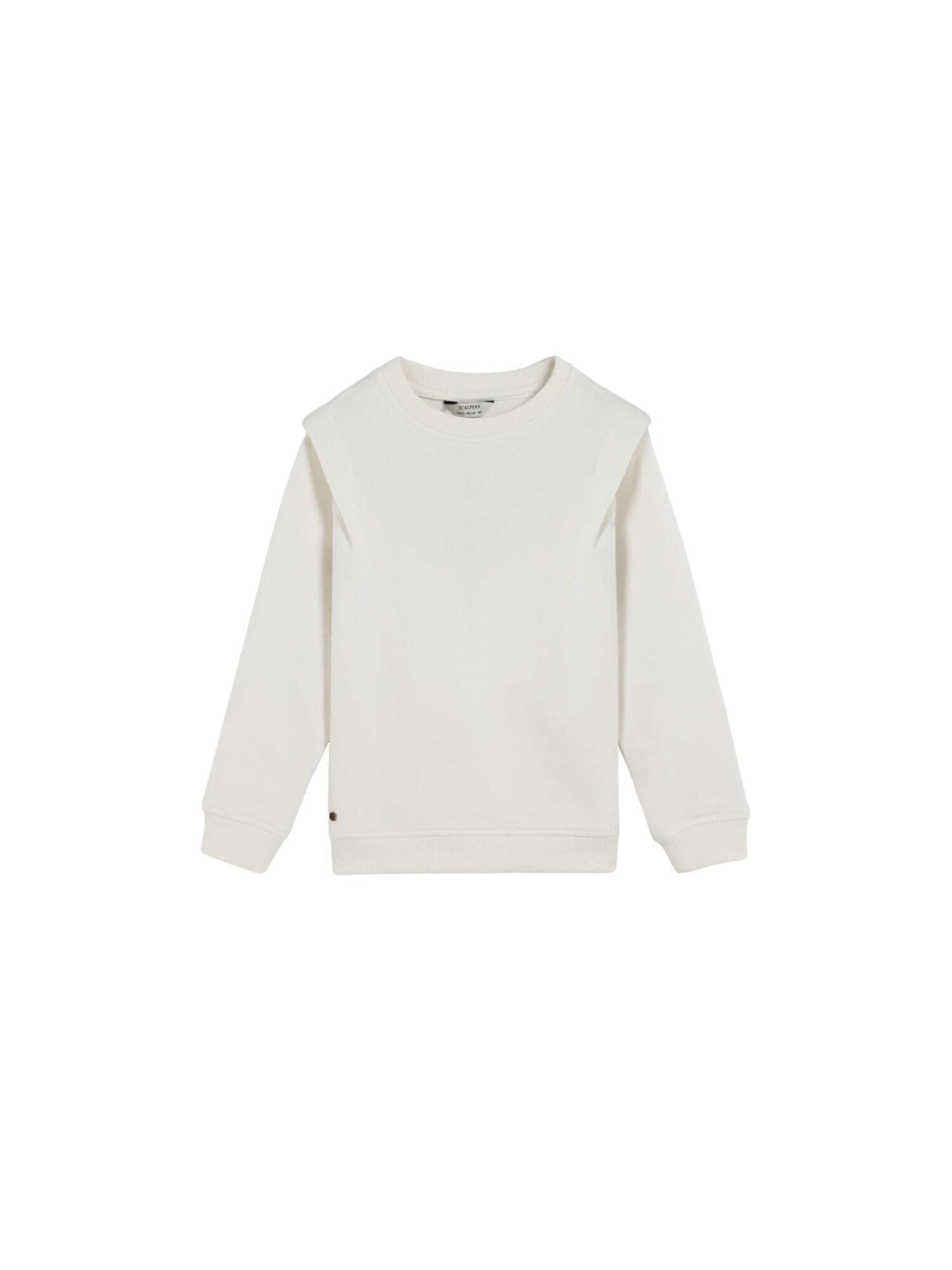 Scalpers Mikina 'Botanicalsw' – bílá: přední strana