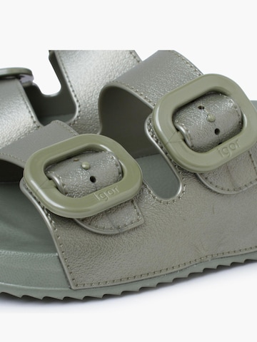 Claquettes / Tongs IGOR en vert