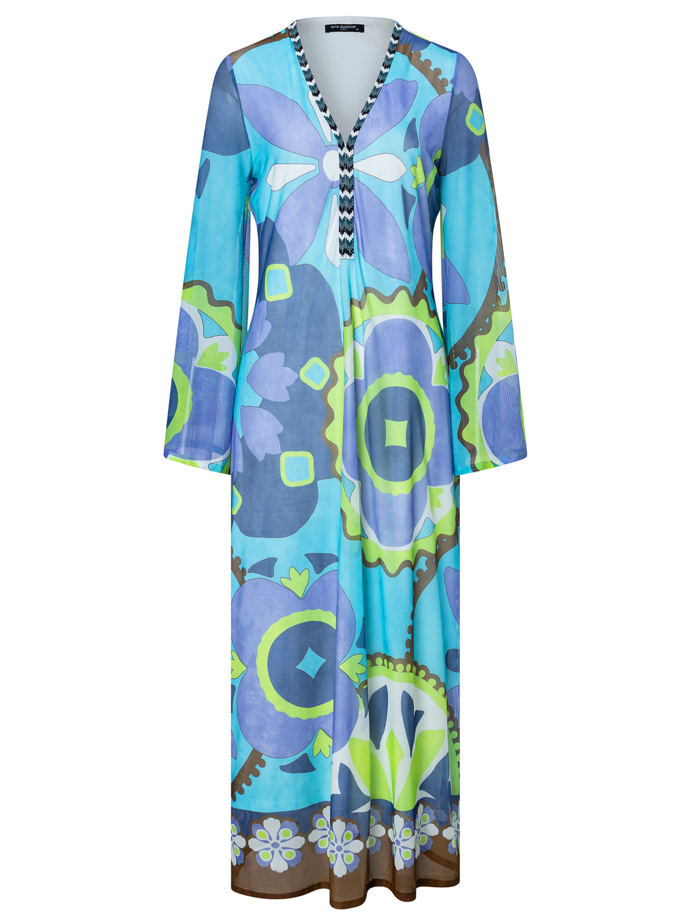 Ana Alcazar Jurk &#x27;Wemmy&#x27; in de kleur Blauw / Lichtblauw / Groen / Lila, Productweergave