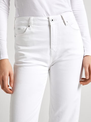 Pepe Jeans Rozšírený strih Džínsy - biela