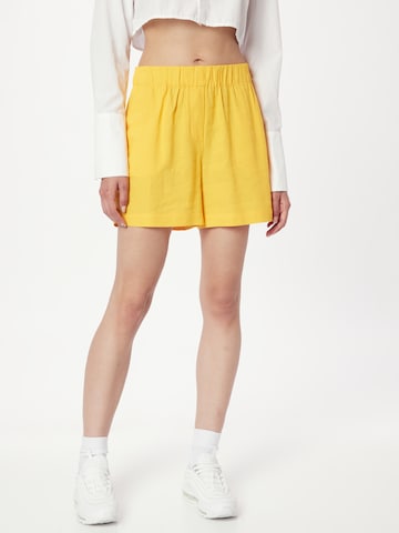 modström Loose fit Pants 'Darrel' in Yellow: front