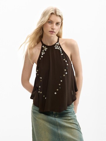 Desigual - Blusa en marrón: frente