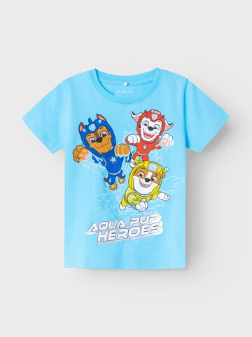 Tricou 'MANSE PAWPATROL' de la NAME IT pe albastru