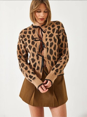 Cardigan Bianco Lucci en beige