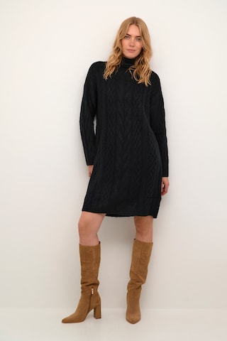 Cream Knit dress 'Cabin' in Black