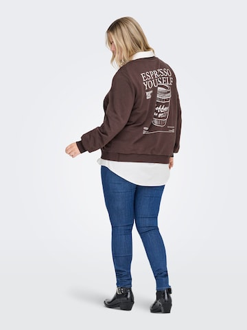 Sweat-shirt 'CARSONNY' ONLY Carmakoma en marron
