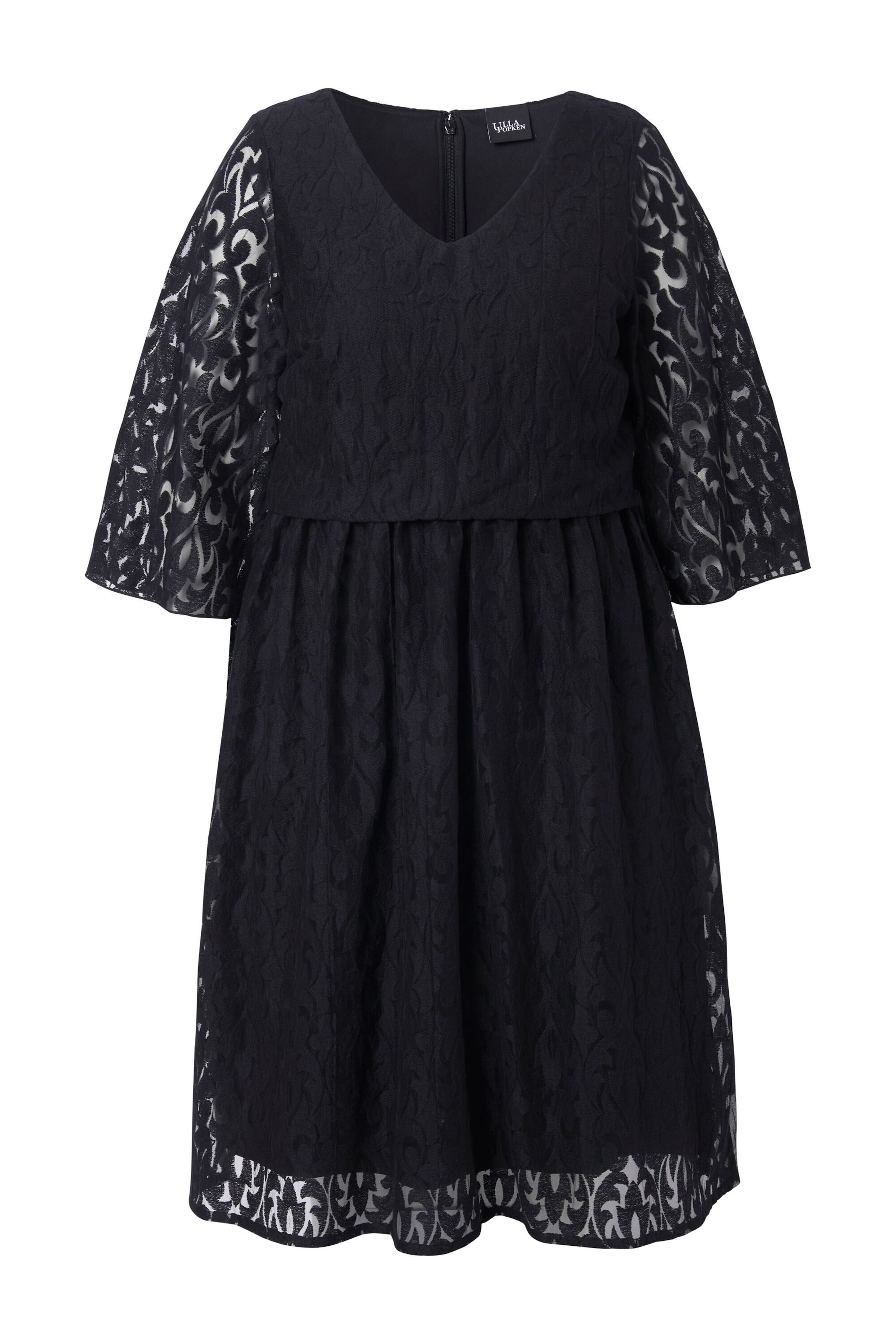 Ulla Popken Kleid in Schwarz: Vorderseite