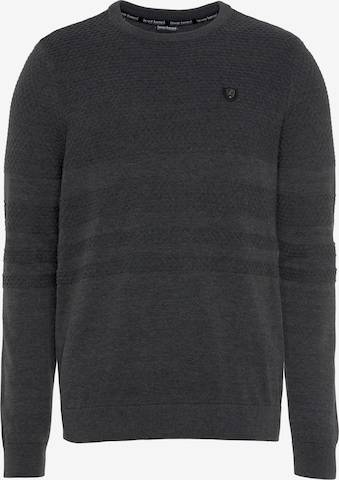 BRUNO BANANI Pullover in Grau: predná strana