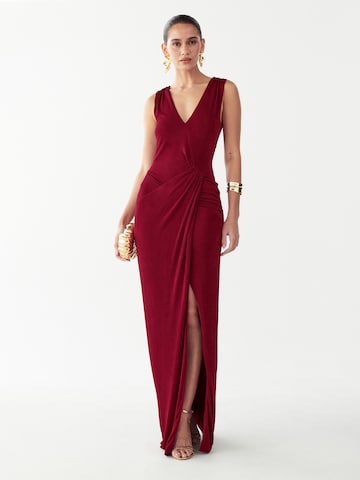 BWLDR Jurk 'MERAH' in Rood: voorkant