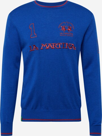 La Martina Sweater in Blue: front