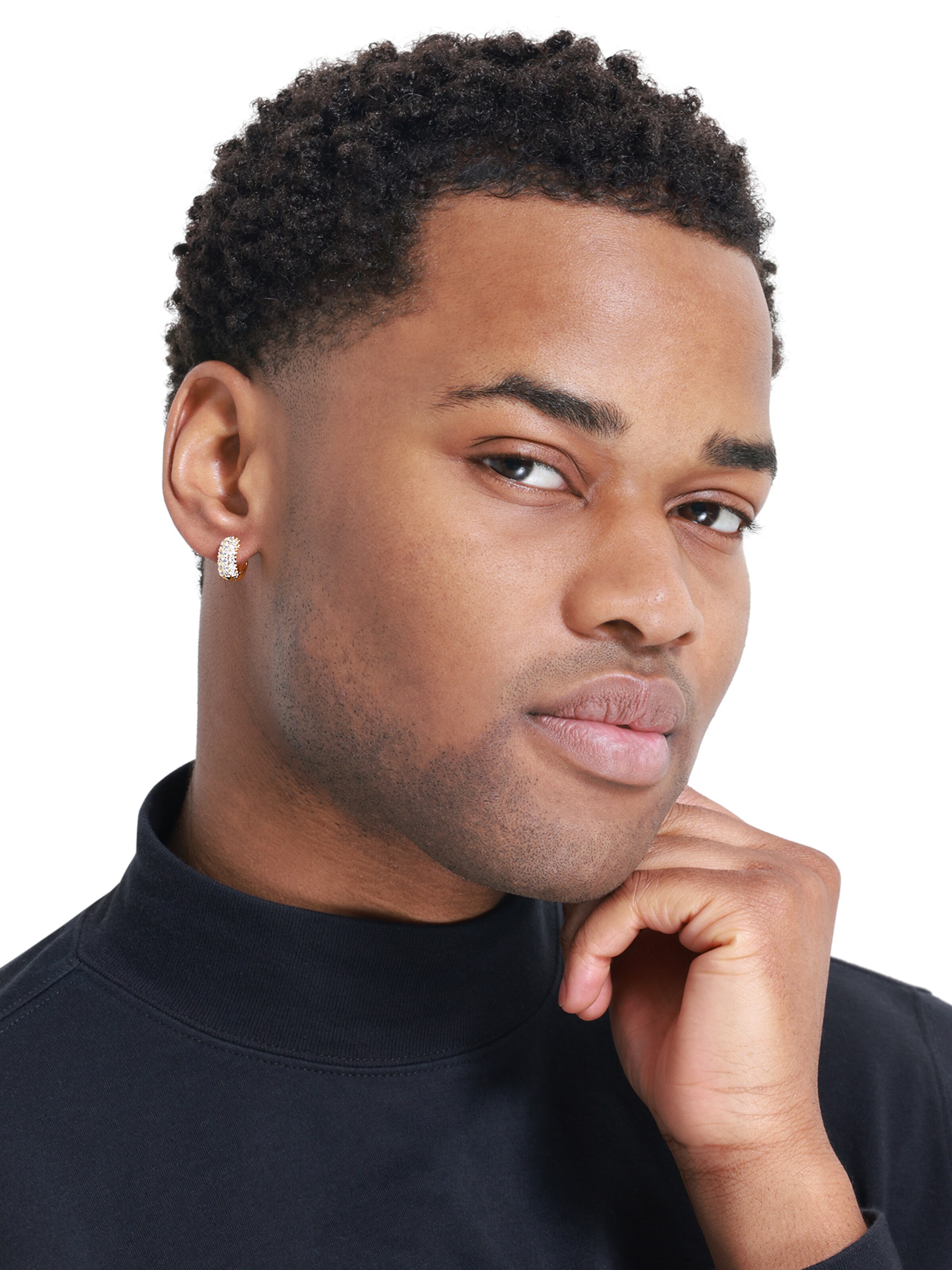 Boucles d'oreilles 'Aiden' Heideman en or : devant