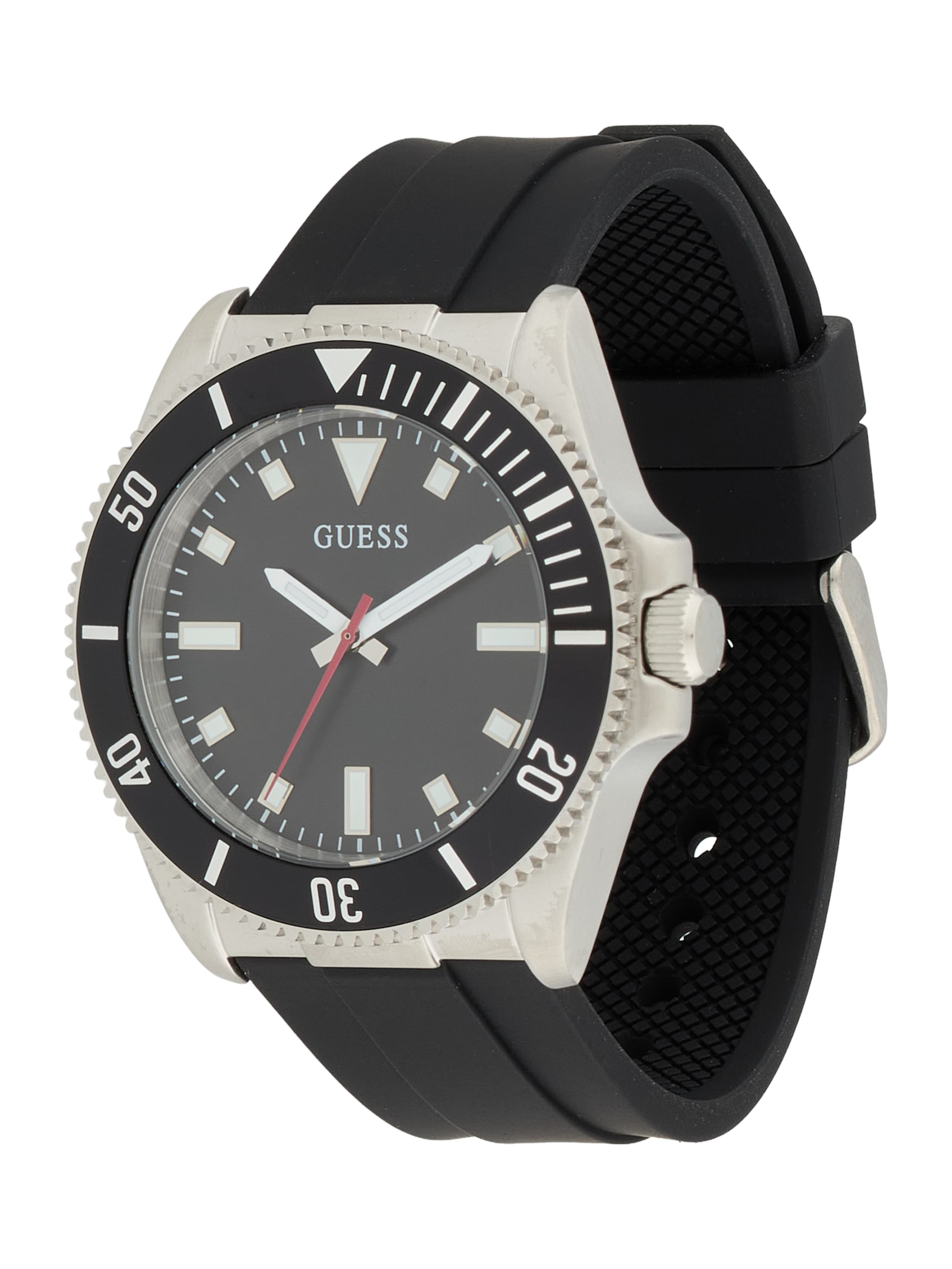 GUESS Analog klocka i silver: framsida