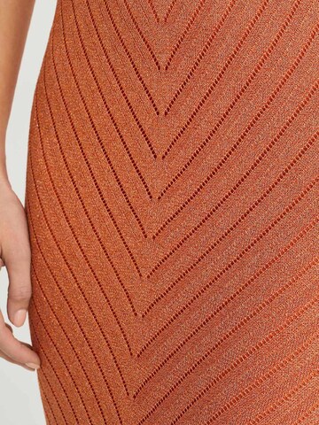 WE Fashion Knit dress in Orange