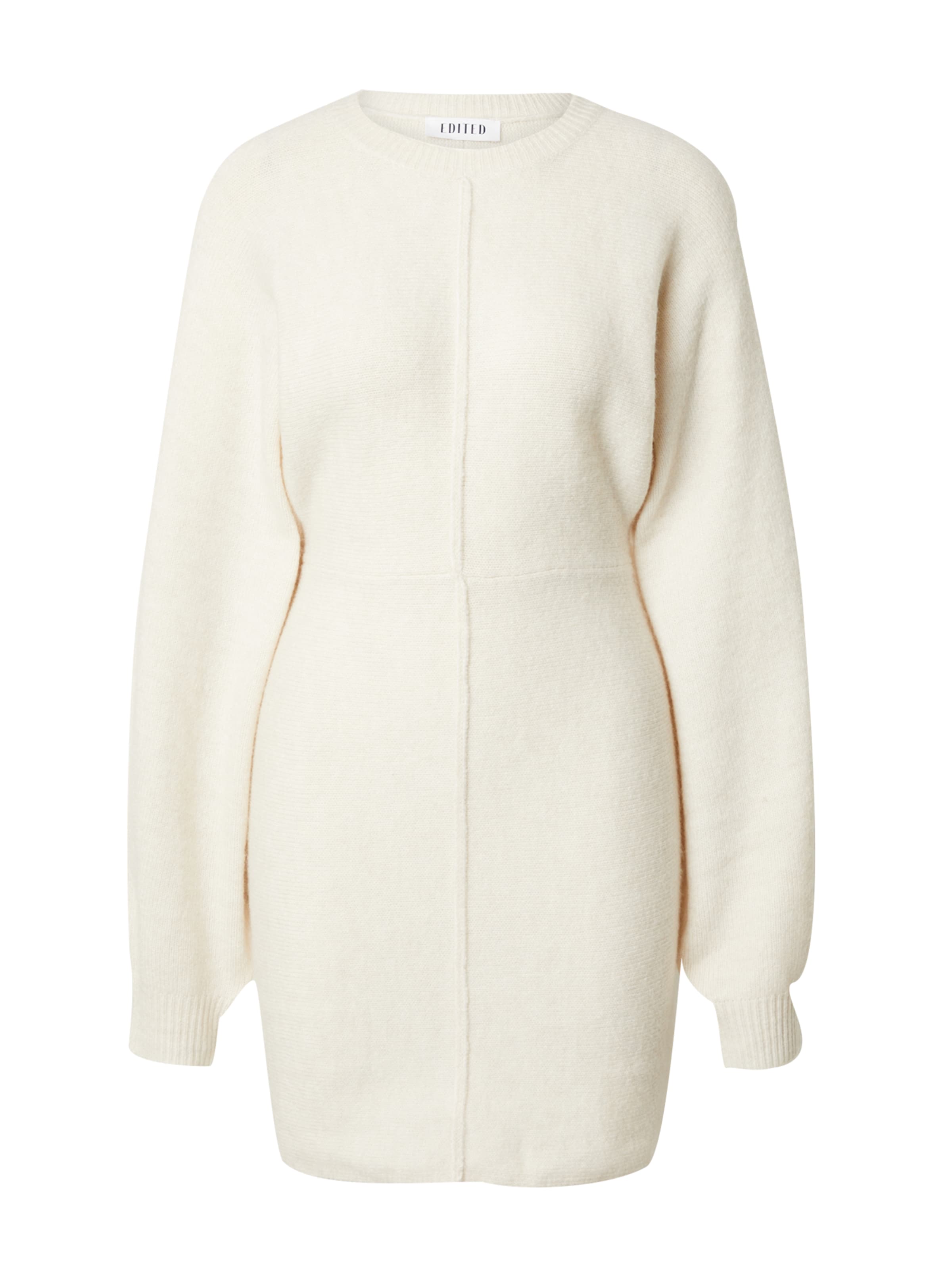 EDITED Gebreide jurk 'Tonia' in Wit: voorkant