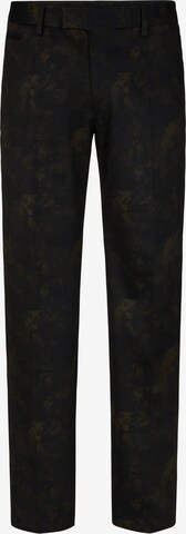 STRELLSON Slim fit Pleated Pants ' Kynd ' in Green: front