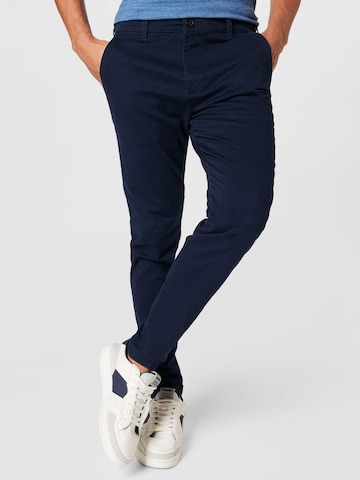 HOLLISTER - Regular Calças chino em azul: frente