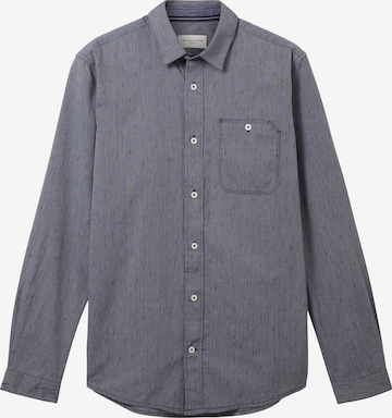 Coupe regular Chemise TOM TAILOR en bleu : devant