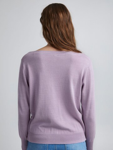 PULZ Jeans - Pullover 'SARA' em roxo