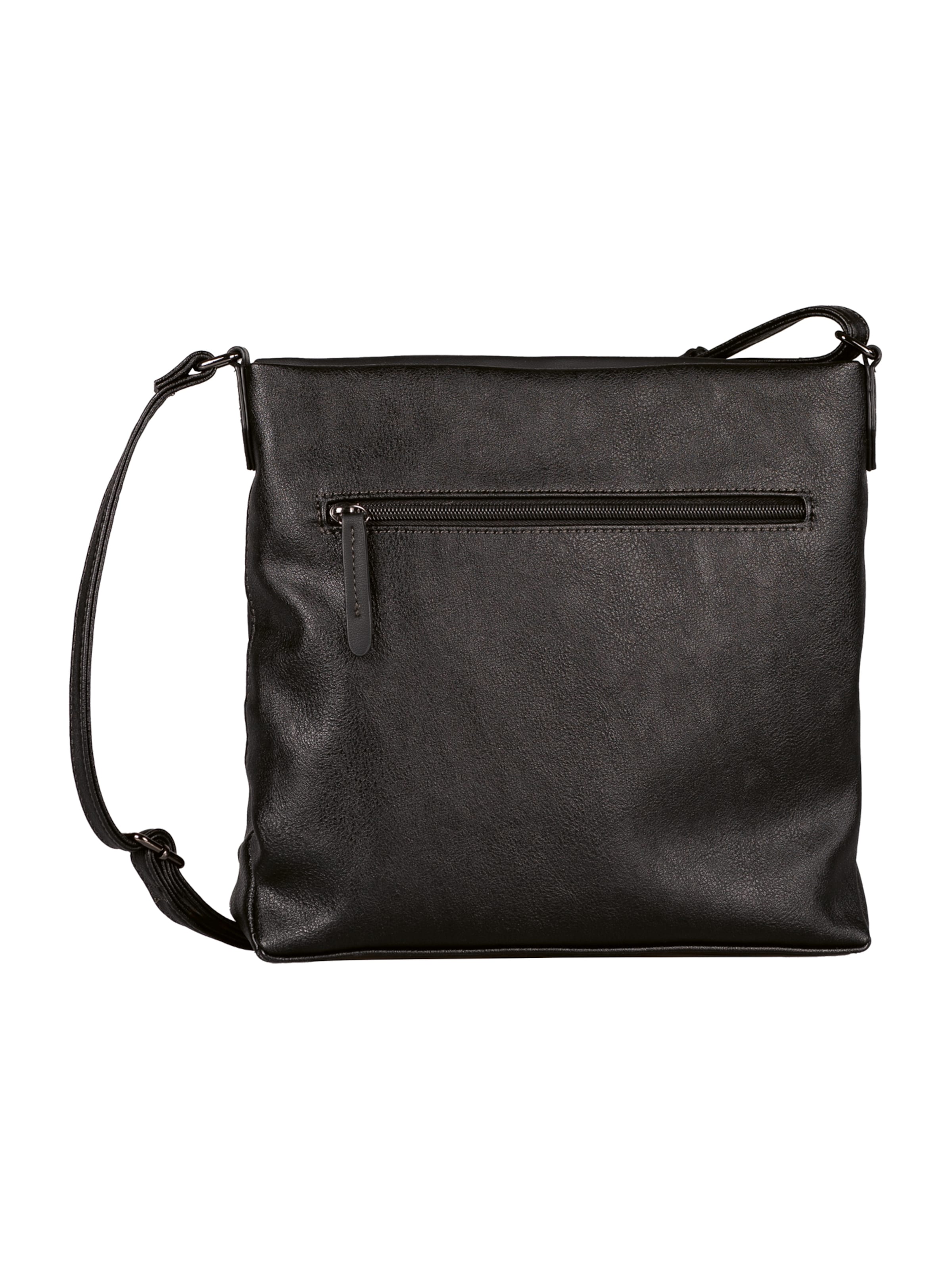 TOM TAILOR Umhängetasche 'Gia' in Schwarz