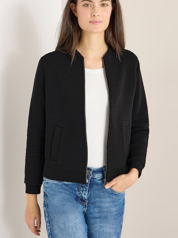 CECIL Tepláková bunda - Čierna: predná strana