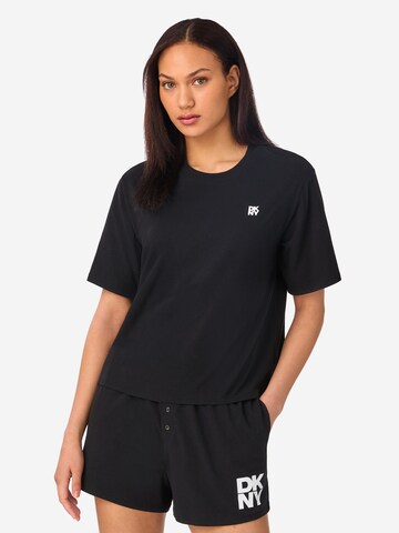 DKNY Slaapshirt 'Must Have Basic' in Zwart: voorkant