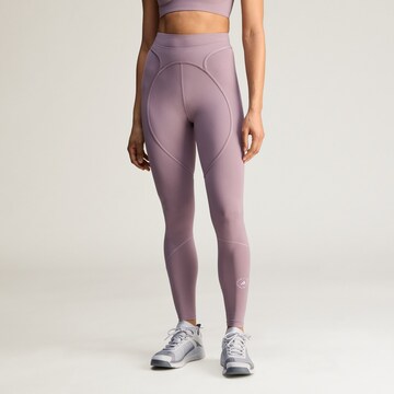 Skinny Pantalon de sport ADIDAS BY STELLA MCCARTNEY en violet : devant