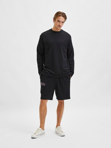 SELECTED HOMME Sweatshirt in Zwart