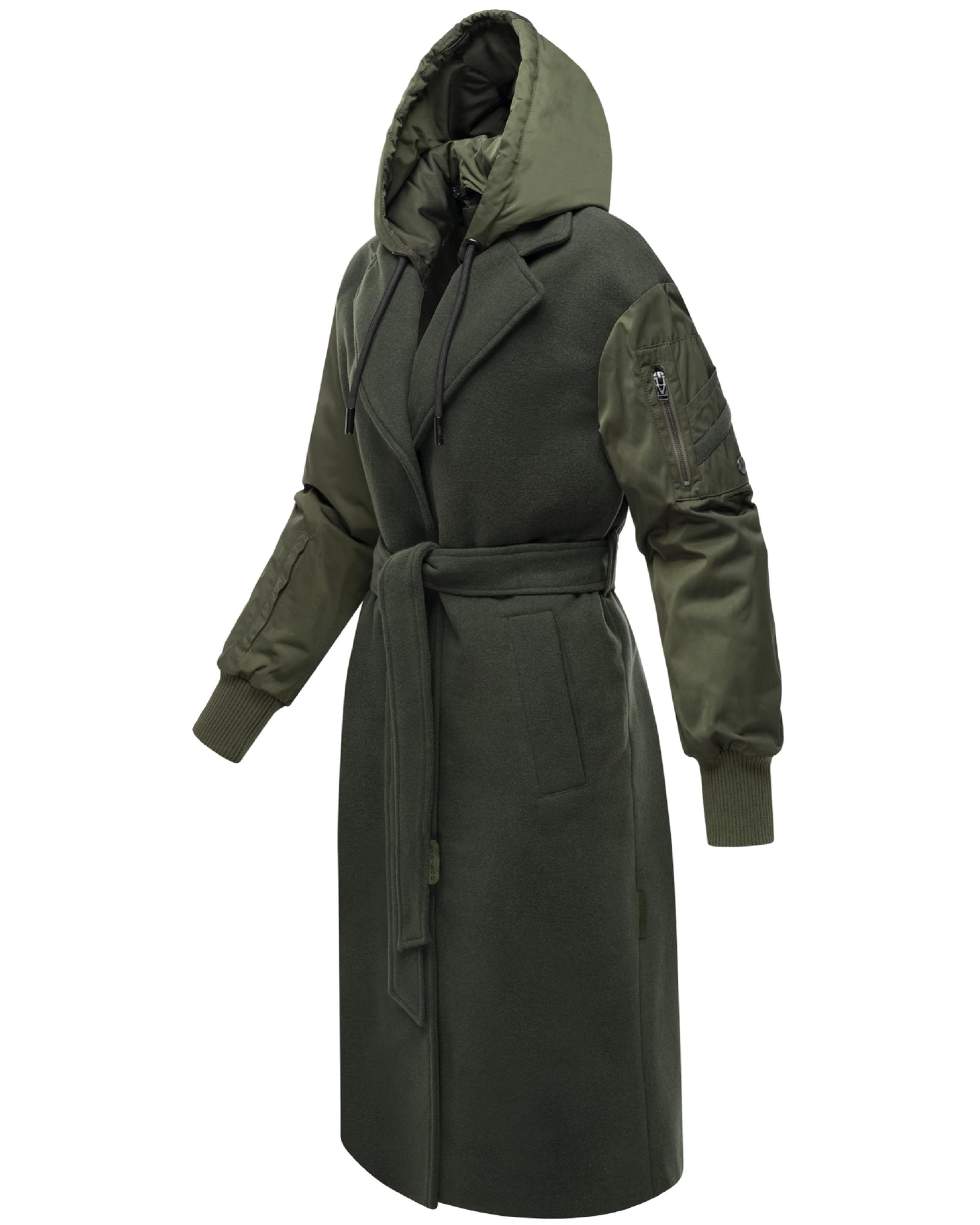 MARIKOO Ανοιξιάτικο και φθινοπωρινό παλτό 'Tjadee 16' σε πράσινο