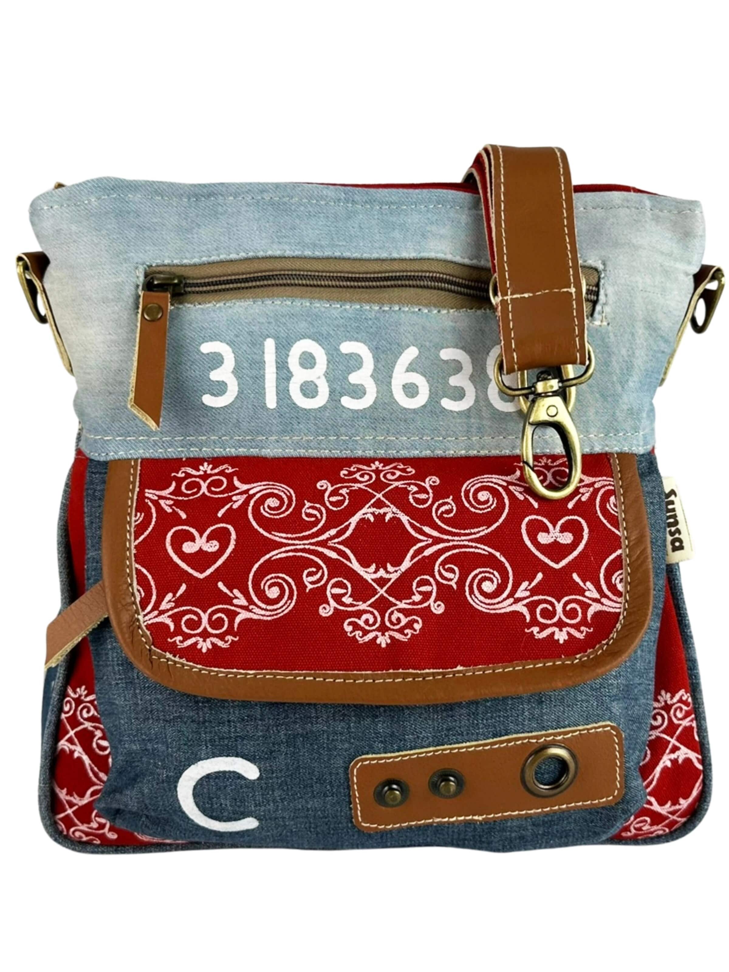 Sunsa Crossbody Bag 'Sunsa' in Blue: front