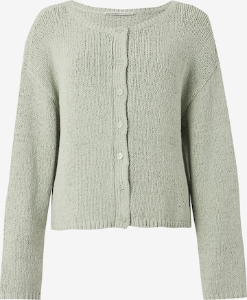 Abercrombie & Fitch Gebreid vest in Groen: voorkant