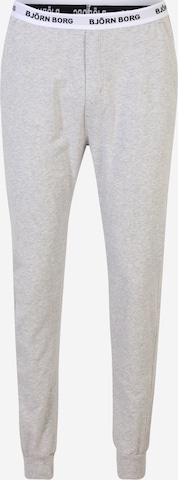 BJÖRN BORG Regular Workout Pants in Grey: front