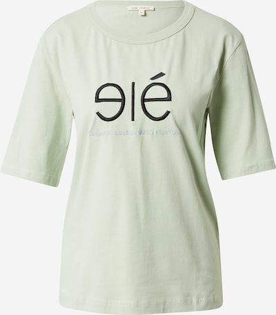 Esmé Studios T-Shirt 'Lucia' in hellgrau / pastellgrün / schwarz, Produktansicht